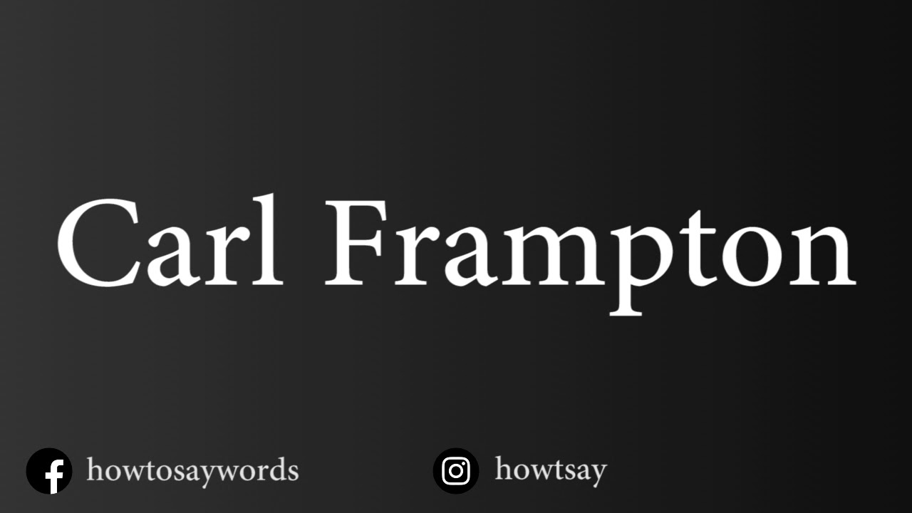 How To Pronounce Carl Frampton YouTube