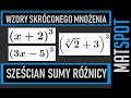 Wzory skróconego mnożenia - sześcian sumy i różnicy.