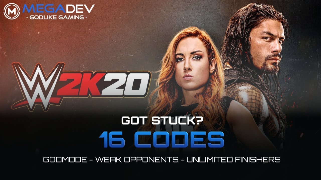 WWE 2K20 Cheats: Godmode, Weak Opponent, Unlimited Finishers, ... Trainer by MegaDev - YouTube