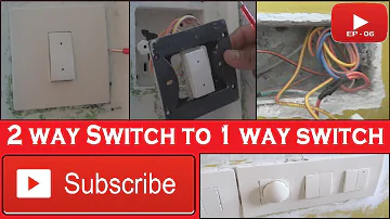 Converting two way switch into one way switch