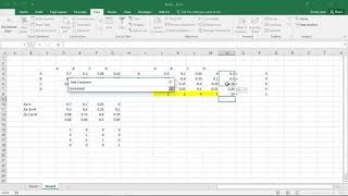 Excel - Markov Chain, Eigenvectors and Linear Systems of Equations