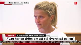 Therese Johuag: 'Jag är förkrossad, det är orättvist'  - Nyheterna (TV4)