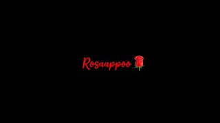 Rosaappoo Malatharam🌹 Lyrics 💕 Black screen status video 💕 Pexel Creations...