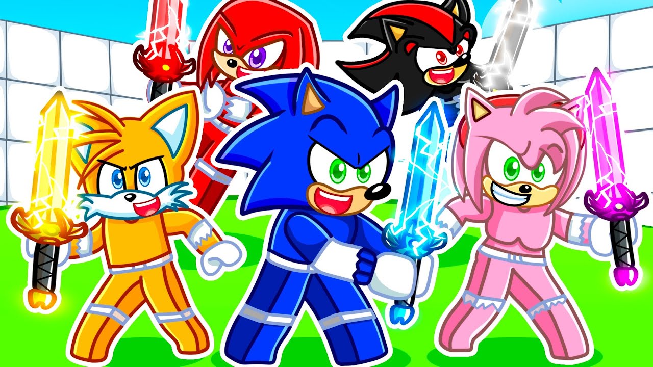 Teniendo Una FAMILIA de POWER RANGERS en Roblox RIVALS!