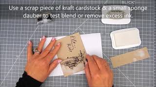 Unity Quick Tip: Simple Black on Kraft Stamping + White Blending