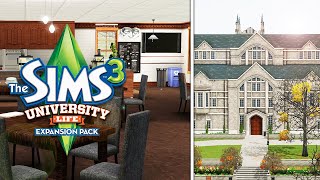RENOVATING SIMS 3 UNIVERSITY CAMPUS || Student Union 📖