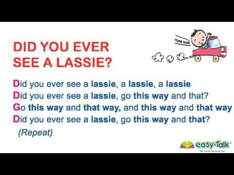 Learn English with song: DID YOU EVER SEE A LASSIE