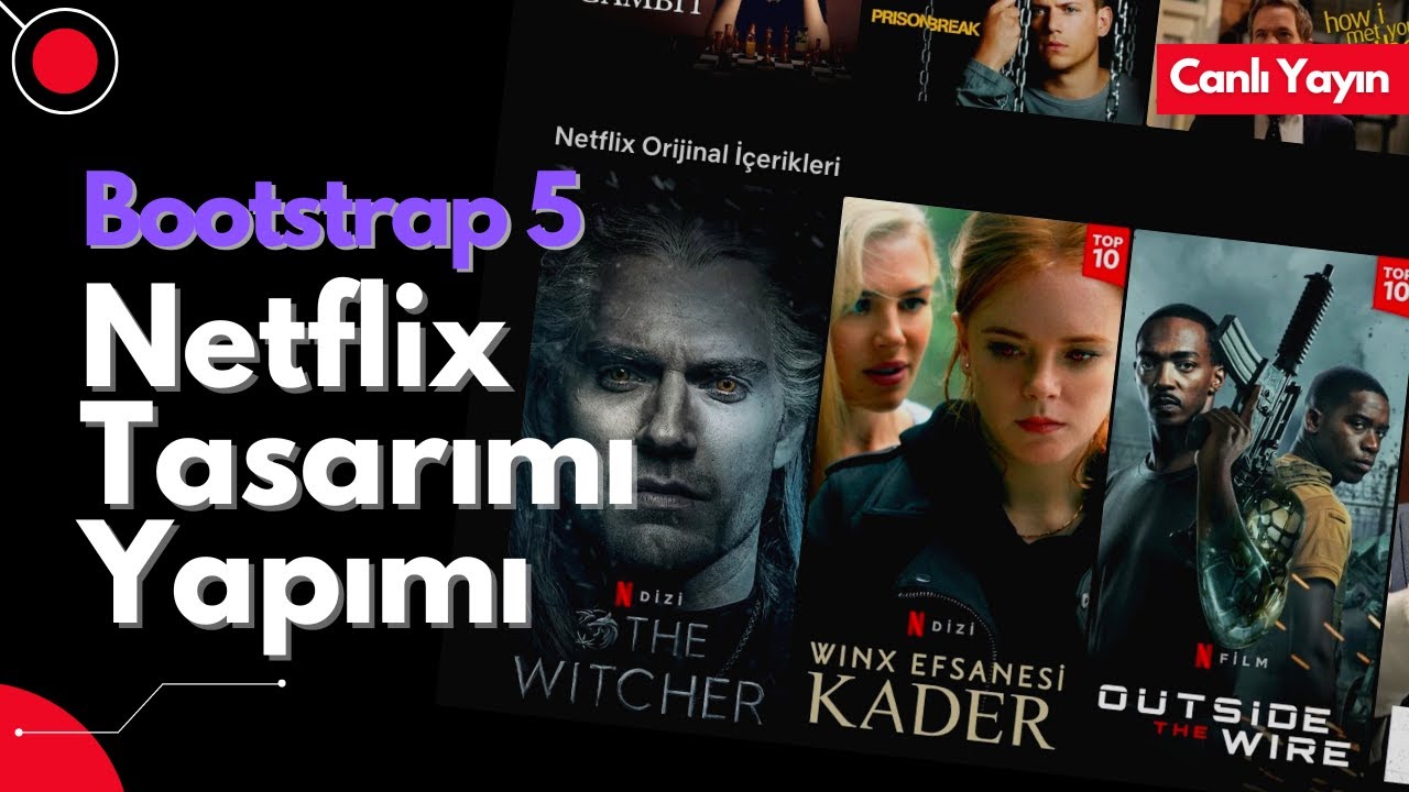 Bootstrap 5 Netflix Sitesi Tasarımı Yapımı 2 YouTube