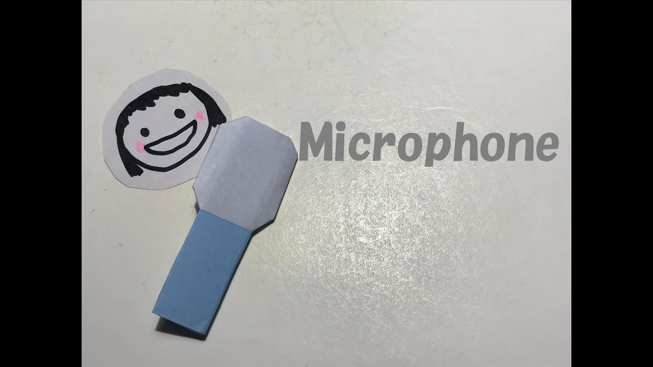 折り紙 Origami マイク Microphone Youtube