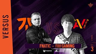 Fnatic vs FAV Gaming \/\/ Rainbow Six APAC North Division 2020 - Stage 2 - Playday #3