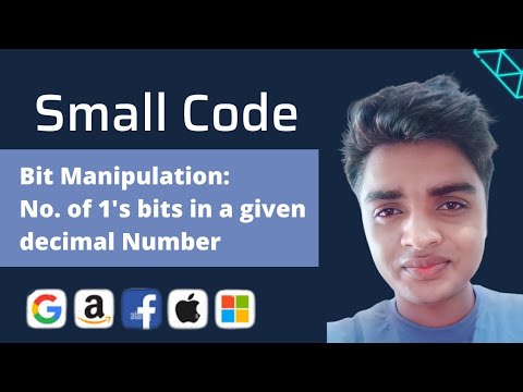 Number of 1's Bit's in a given Number (Full Discussion) @_smallcode_