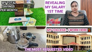 என் சம்பளம்💸வந்துடுச்சு💃|I am Starting a NEW SAVINGS✨|Job Opportunity in School & College|