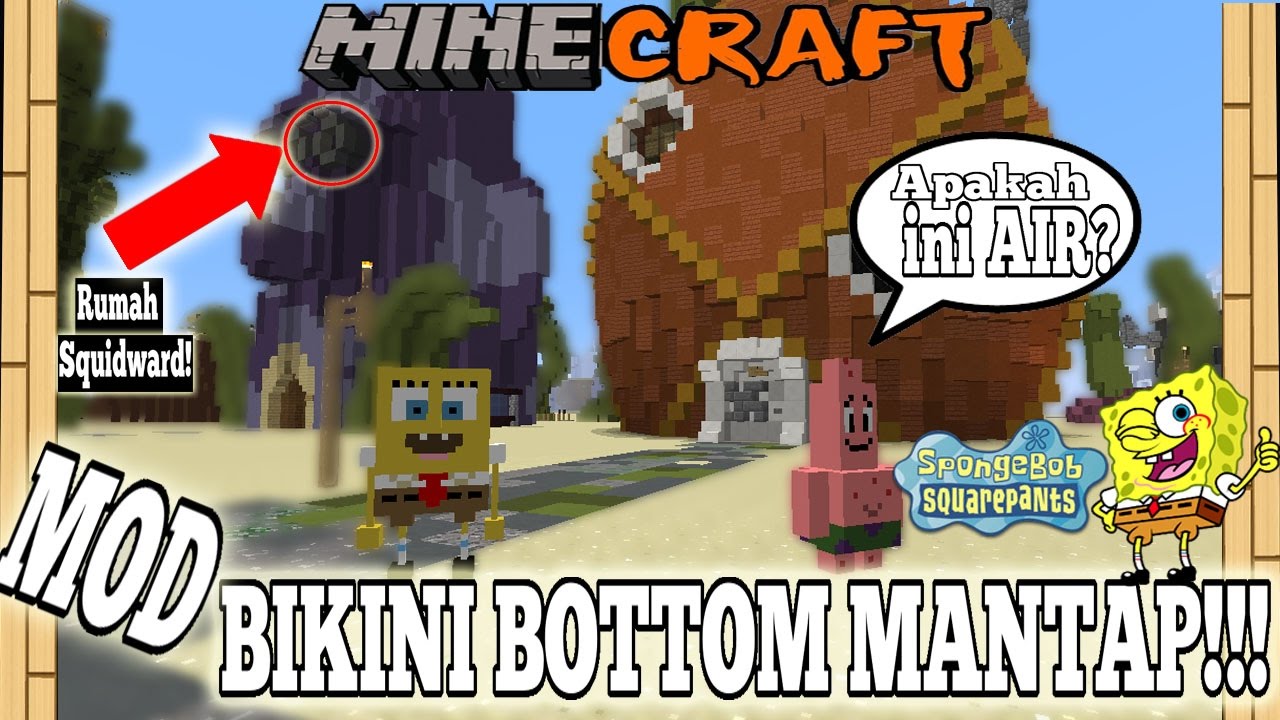 WOW MOD SPONGEBOB Dan BIKINI BOTTOM Minecraft Experiment 23