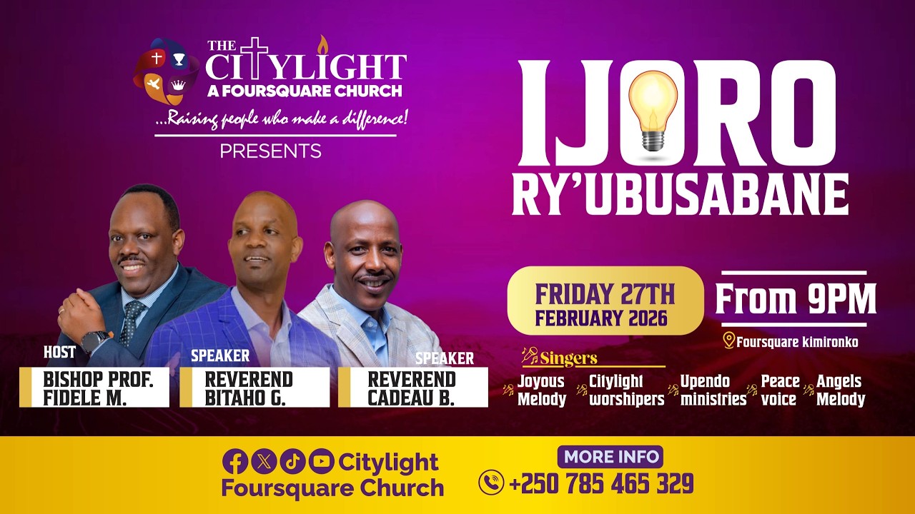 🔴FOURSQUARE TV II IJORO RY' UBUSABANE with  BISHOP MASENGO FIDELE & REV  BITAHO 27/02/ 2026