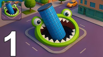 Hole.io - Gameplay Walkthrough Part 1 (Android, iOS)