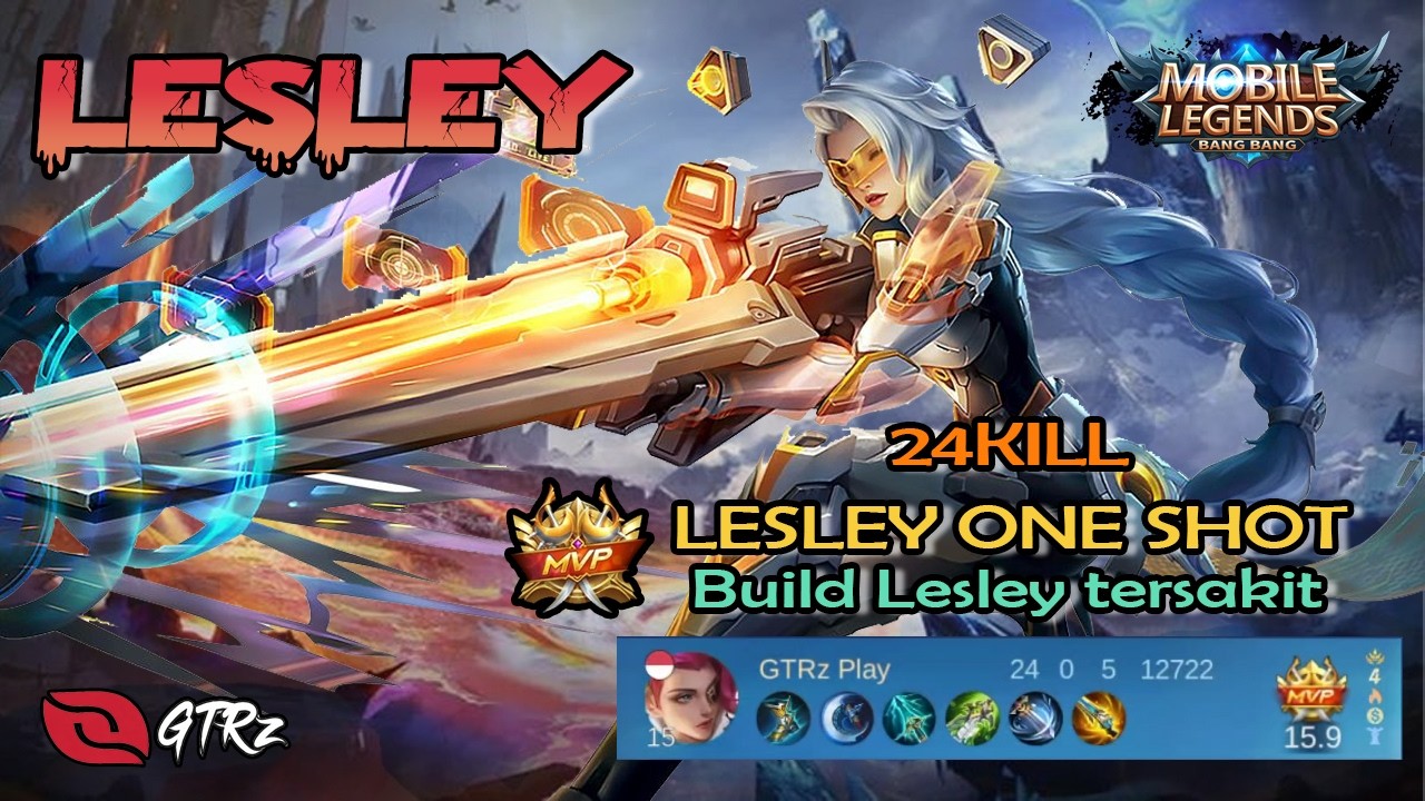 LESLEY ONE SHOT BUILD MANIAC !!!!  Damage Nggak Masuk Akal 😱🔥 | MLBB