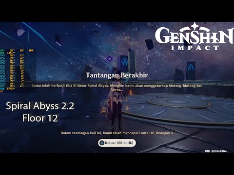 Spiral Abyss 2.2 Floor 12 Full Star