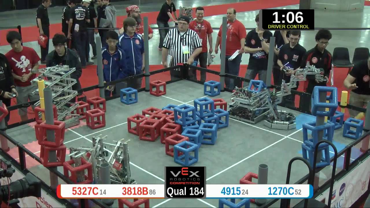 2015 VRC Sci Q184 - 5327C 3818B vs 4915 1270C - 59 to 49 - VEX Worlds 2015 - Science Division