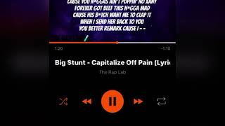 Big $tunt - Capitalize off pain (lyrics