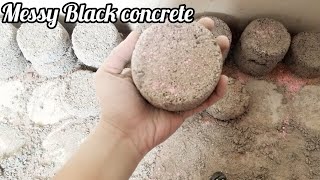 ASMR |❤✨Gritty Black Concrete Sand Cement Floor Crumbling💗| XOXO ASMR screenshot 4