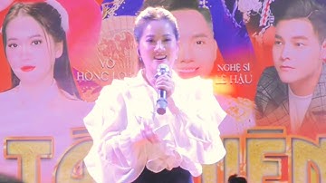 Hồng Loan ngại ngùng khi hát giao lưu Tiệc Tất Niên CTy NGỌC HẰNG PHÁT Tại Bình Dương