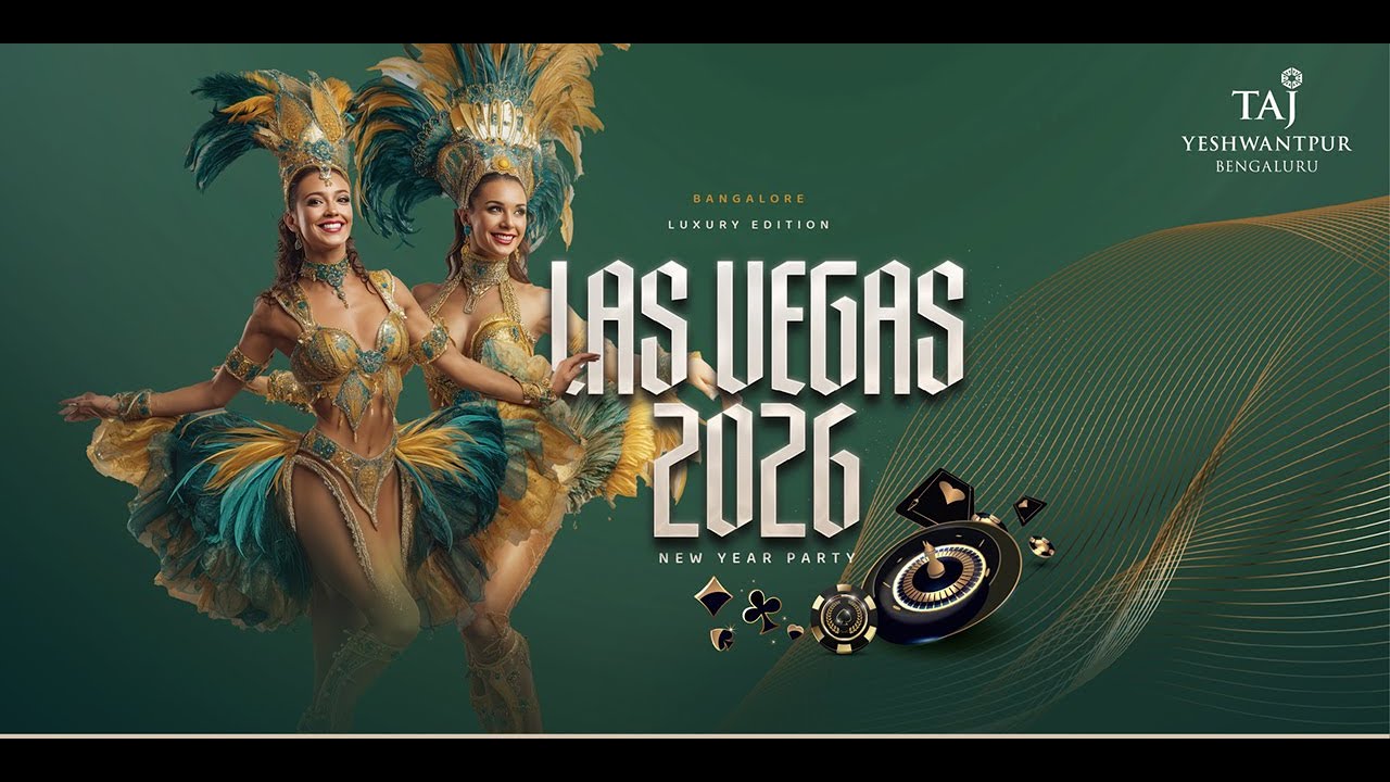 Las Vegas Night 2025 at Taj Yeshwanthpur | Book 2026 New Year Party in Bangalore