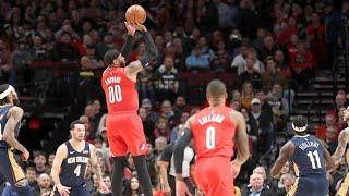 Carmelo Anthony STEAL and SHOT 3-Pointer at the Buzzer | Pelicans vs Trail Blazers 12.23.2019
