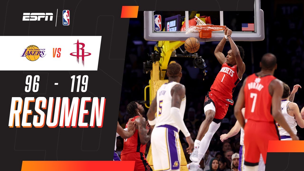 HOUSTON DIO EL GOLPE: VENCIÓ DE VISITANTE A LOS LAKERS | Lakers 96-119 ...