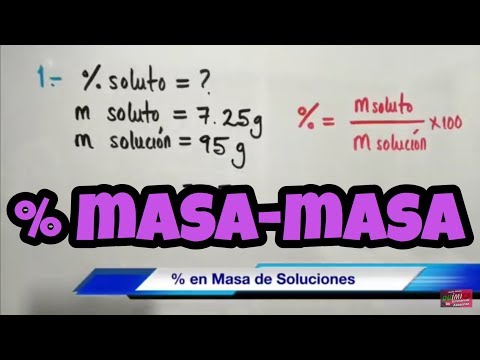 Video: Cómo Calcular El Porcentaje De Masa