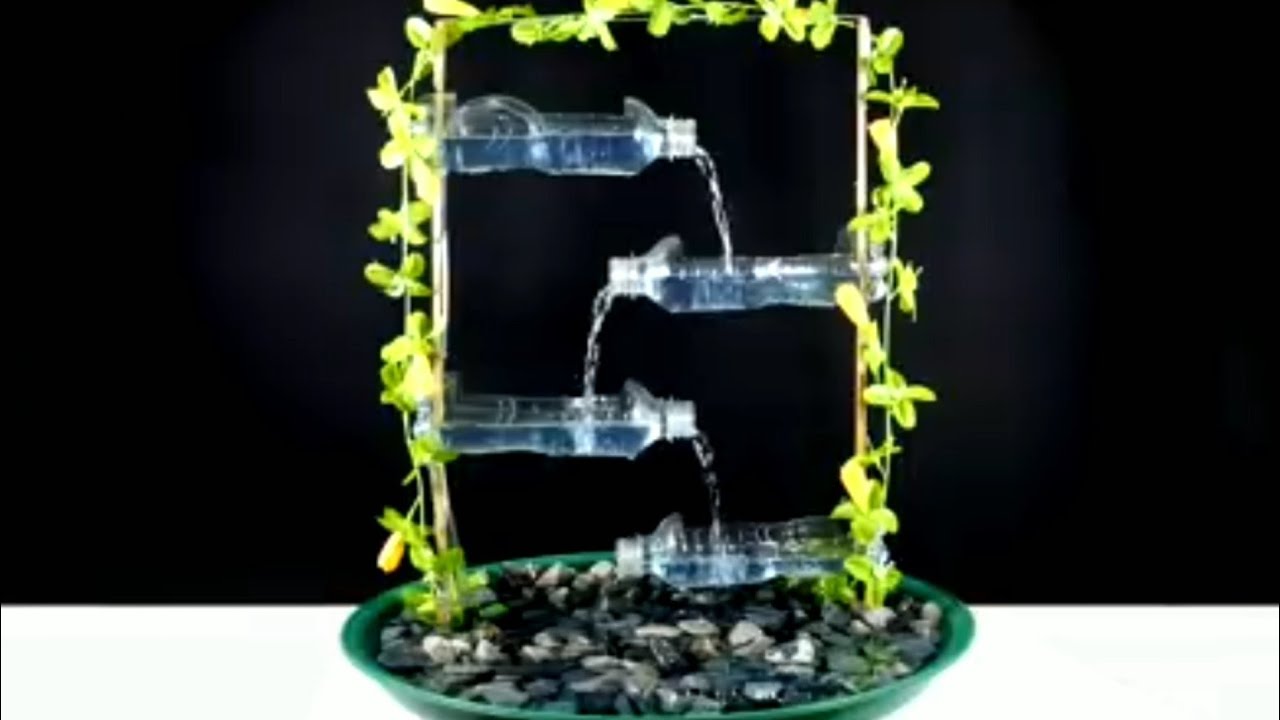 በቀላሉ ቤት ውስጥ የምሰራ የምያምር የውሃ ፏፏቴ