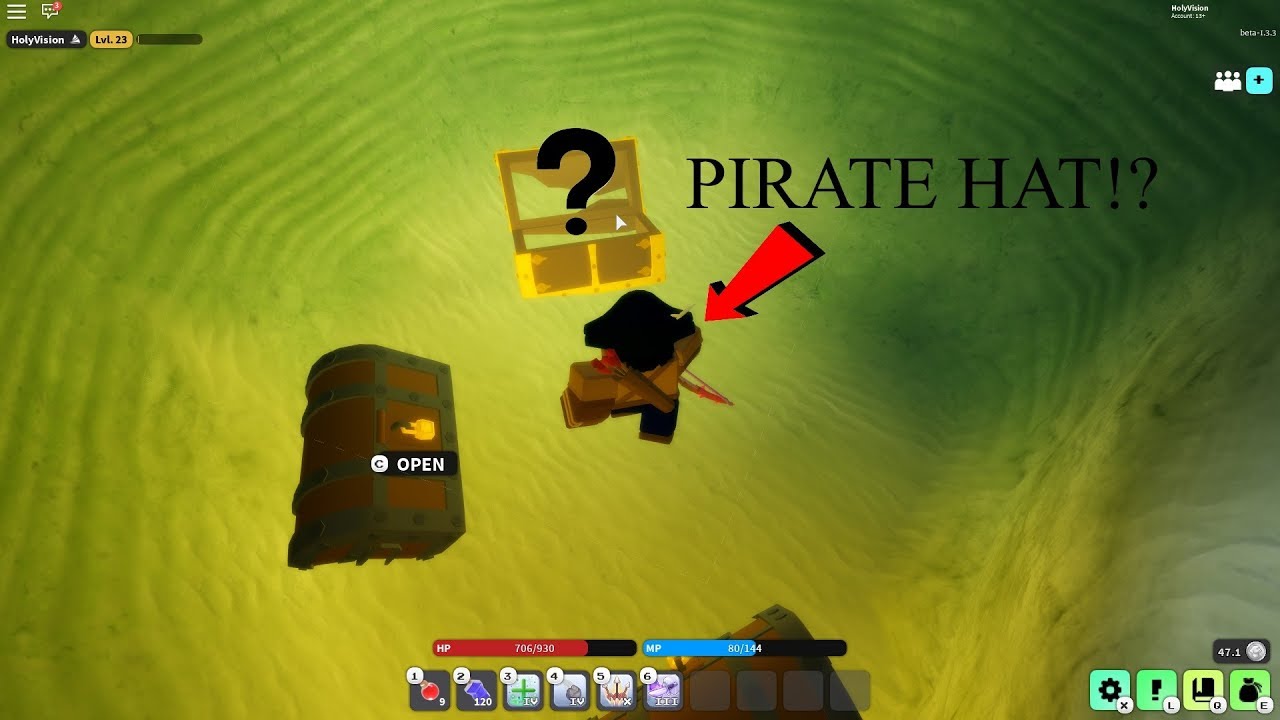 Treasure Hunt For Pirate Hat Vesteria Beta Youtube - vesteria alpha roblox youtube