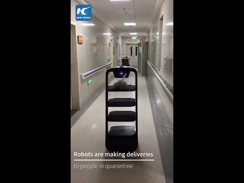Coronavirus fight: Robots make deliveries