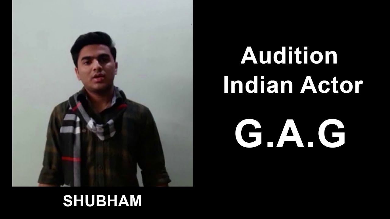Global Actors Group || SHUBHAM Indian Actor - Audition / Look Test For Short Film.