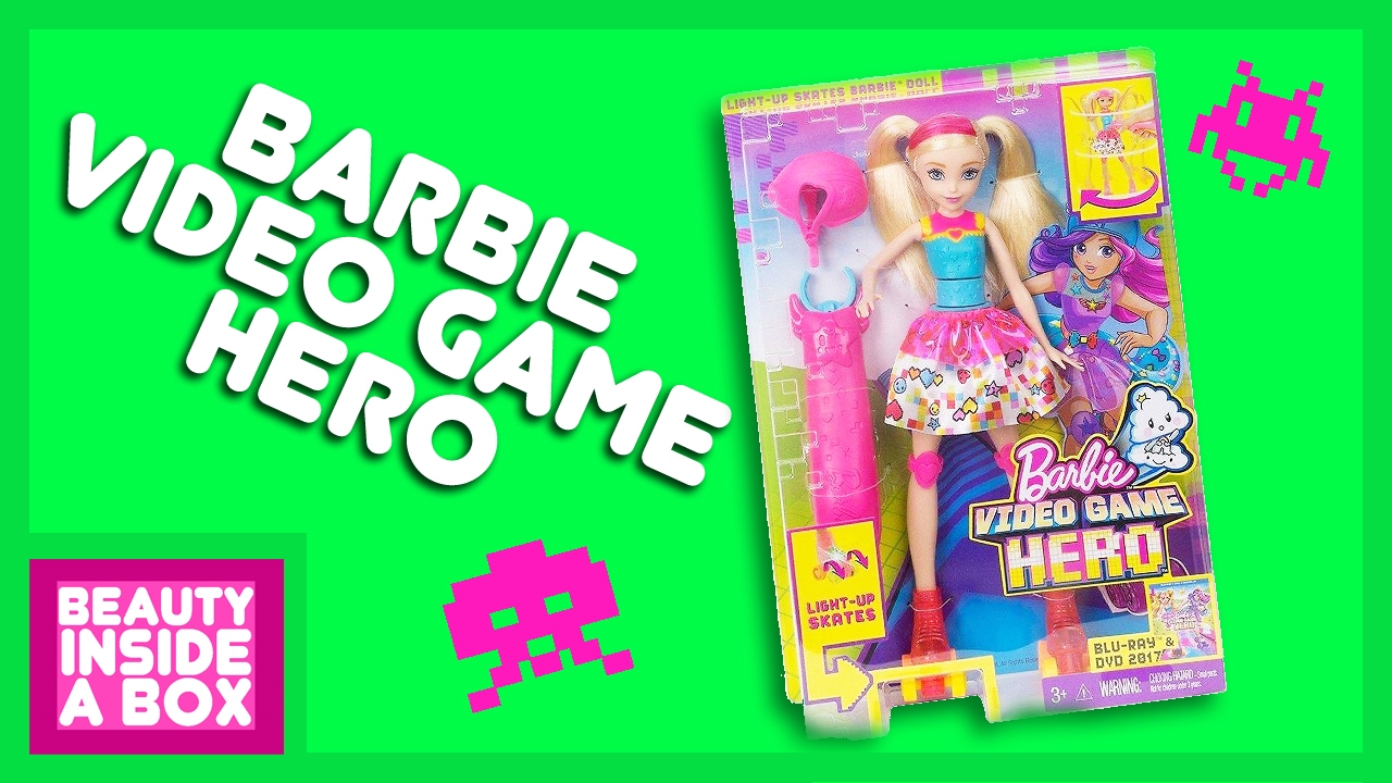 Barbie Video Game Hero Doll Review Beauty Inside A Box YouTube