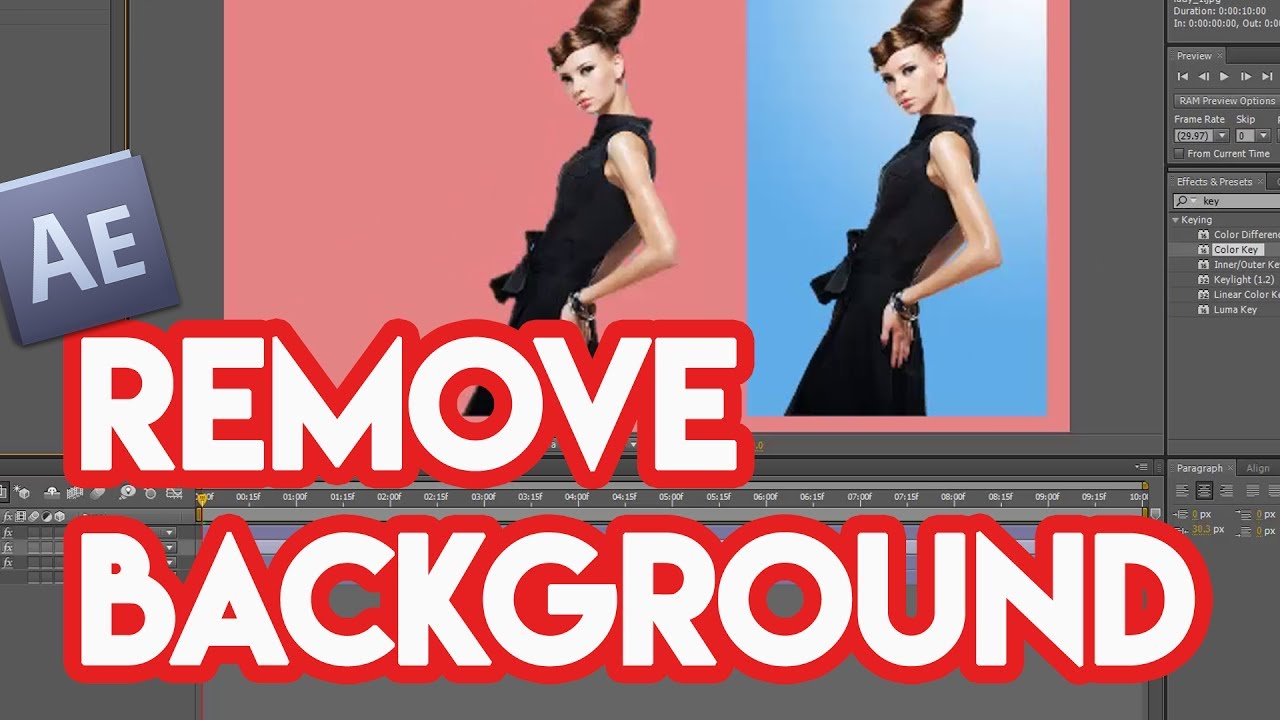 REMOVE BACKGROUND in AE | QuickTip - YouTube