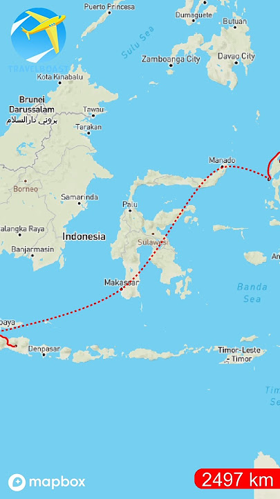 Jember - Tobelo (Kab. Halmahera Utara) #trending #travel #touring #maps #shorts