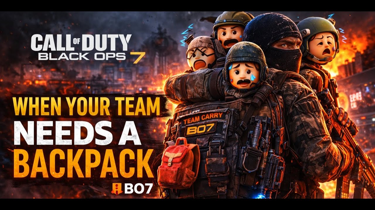 When Your Team Needs a Backpack 🎒 | BO7Gunnie