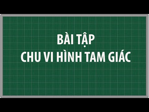 Video Bài tập tính chu vi hình tam giác ABC có độ dài các... - YouTube