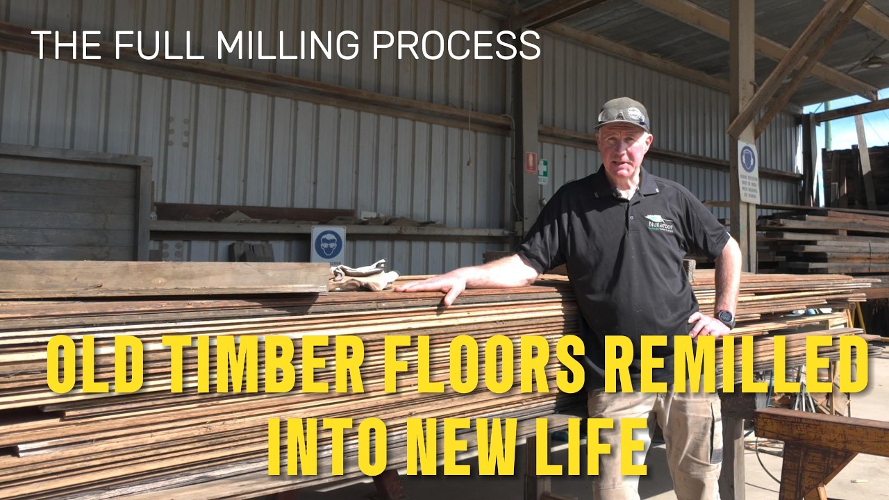 Old Timber Floor Re Milled into New Life | Full Milling Process