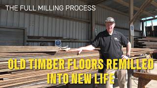 Old Timber Floor Re Milled into New Life | Full Milling Process Old Timber Floor Re Milled into New Life | Full Milling Process