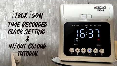 iTBOX i50N Clock Settings & In Out Color Tutorial