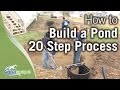 How To Build a Pond - Aquascape 20-Step Process Overview