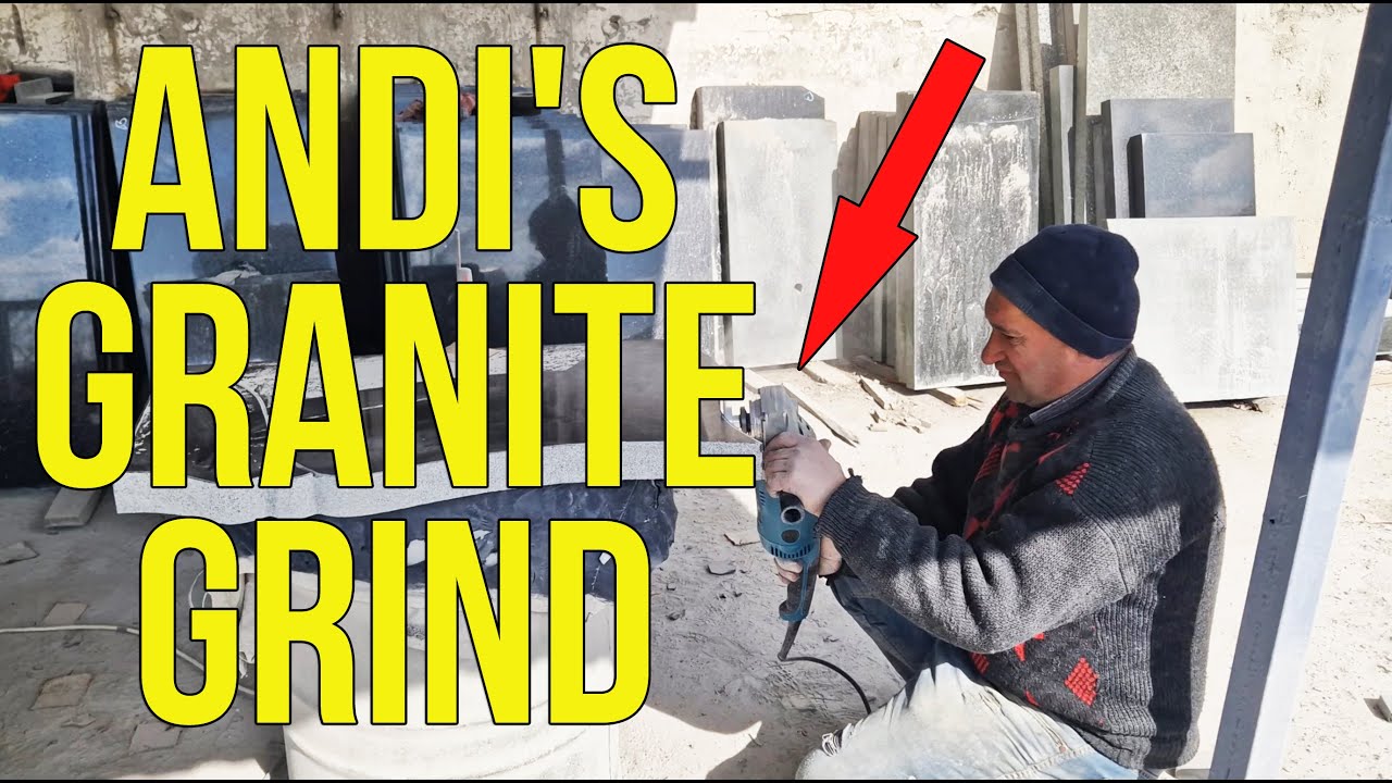 Andi's Granite Grind: Smoothing Stone with Finesse! 