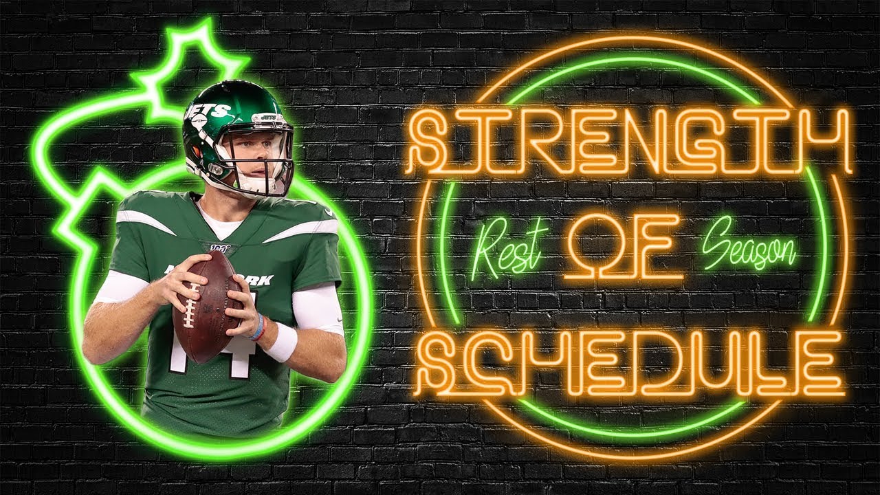 2019 Fantasy Football Quarterback Rest of Season Strength of Schedule