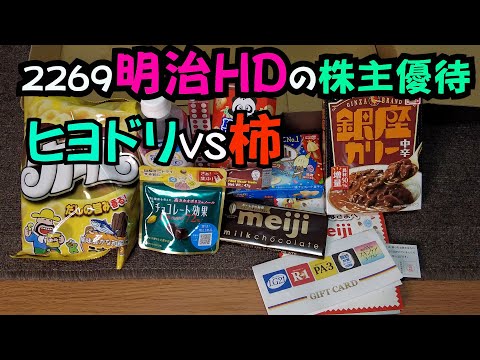 2269明治HD株主優待と柿の木防鳥ネット