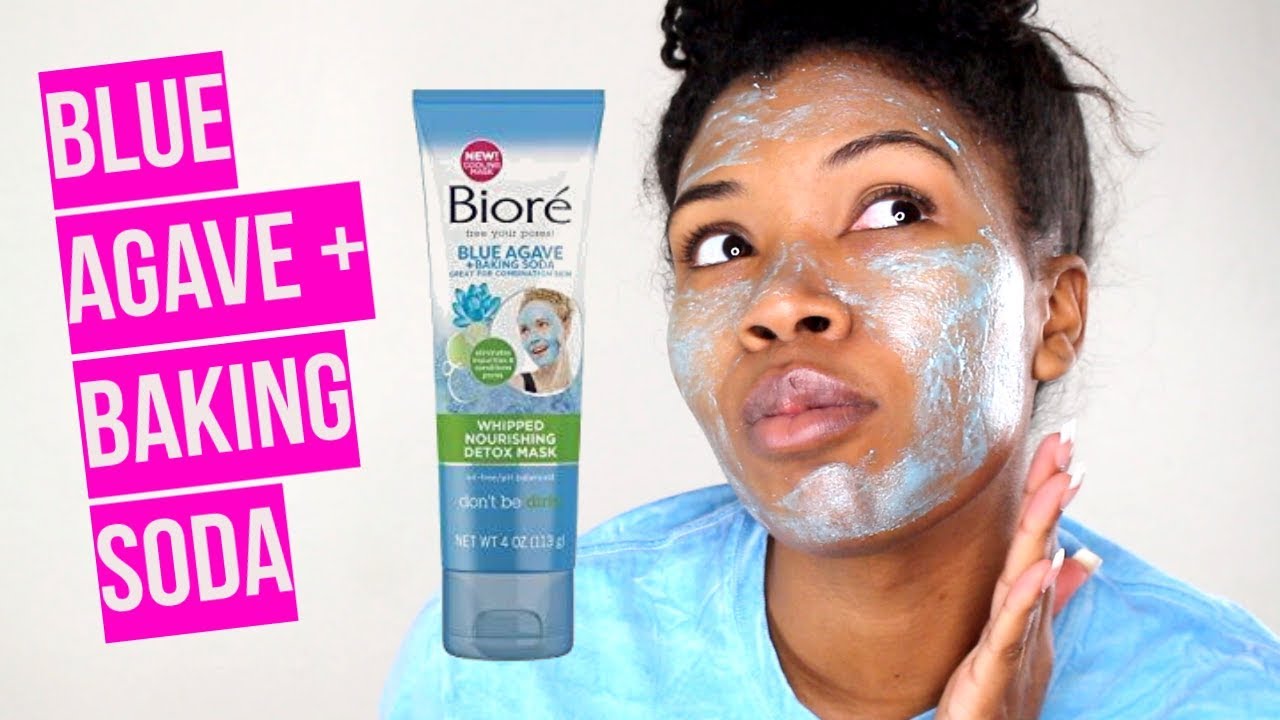 NEW! BIORÉ BLUE AGAVE + BAKING SODA MASK REVIEW/FIRST IMPRESSIONS