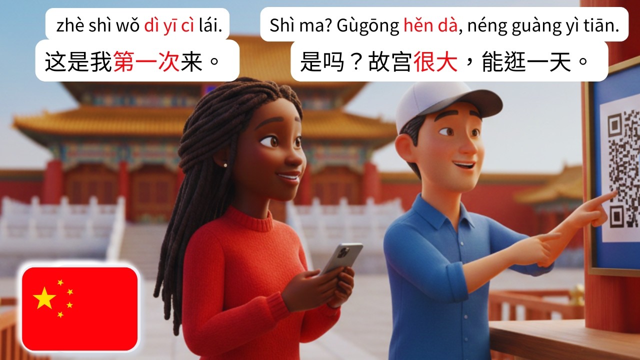 🇨🇳 Посещение Запретного города: Учите китайский через путешествия и культуру | HSK 1–2