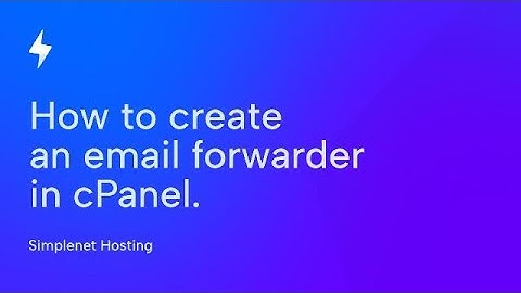 How to create an email forwarder in cPanel