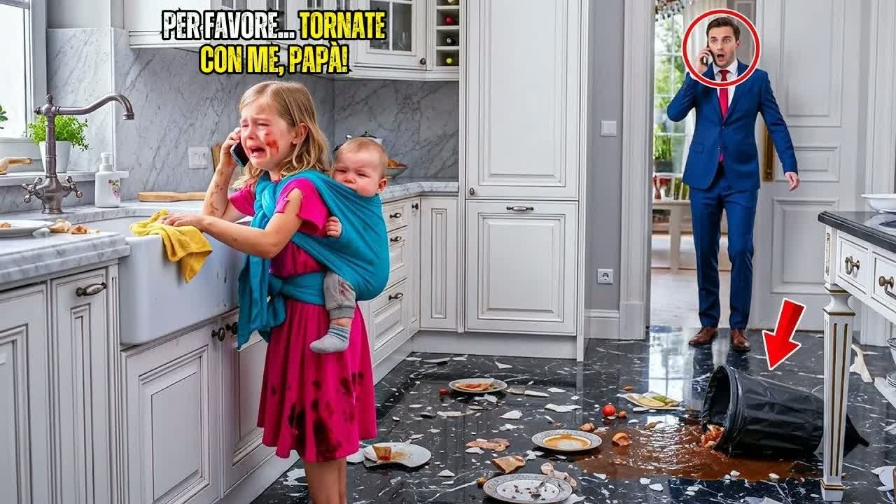 UNA BAMBINA CHIAMÒ IL MILIONARIO E DISSE： «PAPÀ, MI FA MALE LA SCHIENA» — LUI TORNÒ A CASA E VID