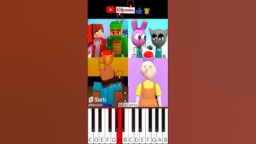 Fix Face with JJ and Mikey? | Maizen Minecraft Animation (@EllaToonss) - Octave Piano Tutorial